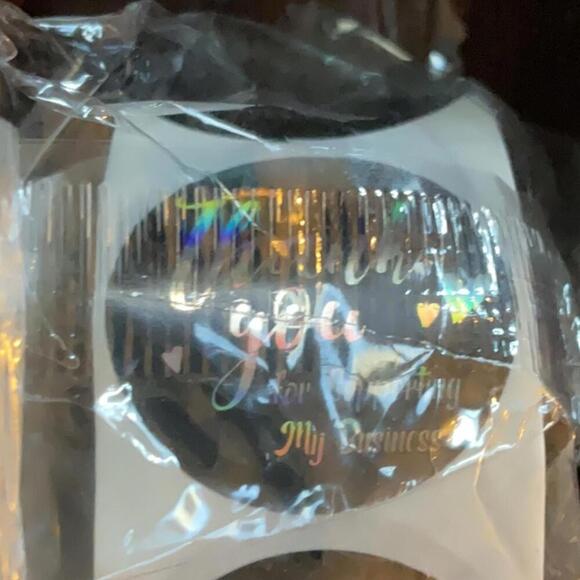 550 piece Thank you business cards and stickers - Picture 5 of 6